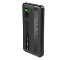 Повербанк Borofone BT32 (10000 mAh/Out: 2USB 5V/2A/In: Lightning, Type-C, micro-USB 5V/2A) з LED індикатором, Чорний