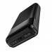 Повербанк Hoco J72A Easy travel (20000 mAh / Out: 2USB 5V/2A / In: Type-C, micro-USB 5V/2A ) с LED индикатором, Чёрный