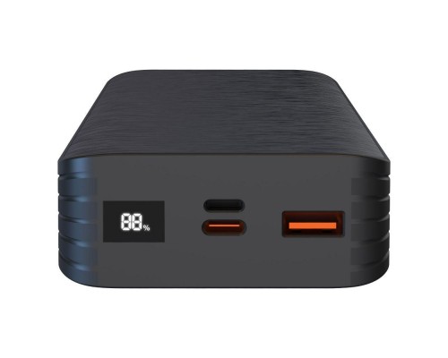Повербанк XO PR144 (20000mAh / Out: USB-A 22.5W QC3.0, Type-C PD 20W / In: Lightning, Type-C 18W) з LED Дисплеєм, Чорний