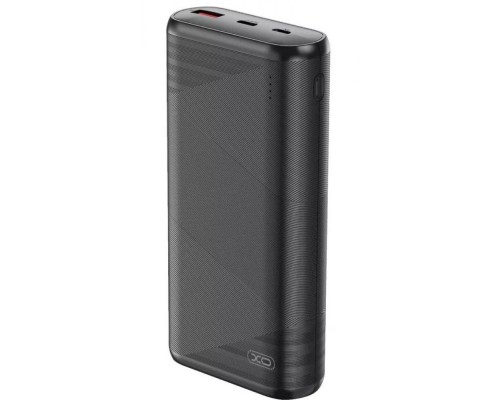 Повербанк XO PR150 (20000mAh / Out: USB-A 18W QC3.0, Type-C PD 20W / In: micro-USB, Type-C 18W ) с LED индикатором, Чёрный