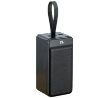 Повербанк XO PR159 (60000mAh / Out: 3xUSB-A 22.5W QC3.0, Type-C PD 20W / In: Lightning, micro-USB, Type-C 18W ) с LED Дисплеем и фонариком, Чёрный