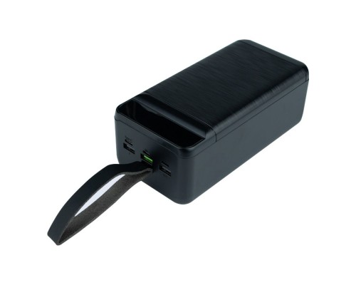 Повербанк XO PR159 (60000mAh/Out: 3xUSB-A 22.5W QC3.0, Type-C PD 20W/In: Lightning, micro-USB, Type-C 18W) з LED Дисплеєм та ліхтариком, Чорний