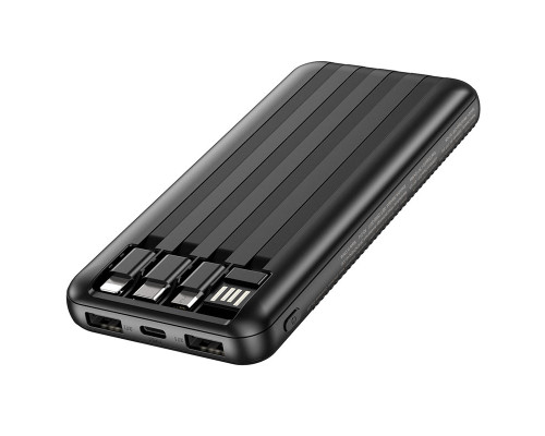 Повербанк Borofone BJ20 (10000 mAh / Out: 2USB, micro, Type-C, Lightning 5V/2A / In: Type-C, micro-USB, USB, 5V/2A ) с LED Дисплеем,Чёрный