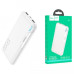 Повербанк Hoco J82 Easylink (10000 mAh / Out: 2USB 5V/2A / In: Type-C, micro-USB 5V/2A ) с LED индикатором, Белый