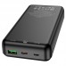Повербанк Hoco J87A (20000 mAh/Out: USB 18W QC3.0, Type-C 20W PD/In: Type-C 18W, micro 18W) з LED індикатором, Чорний
