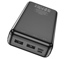 Повербанк Hoco J91A 20000 mAh (2USB 5V/2A | In: Type-C, micro-USB), LED, black