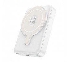 Повербанк Hoco Q11 MagSafe Wireless Charger 3-in-1 10000 mAh Type-C 20W / In: Type-C 18W, LED, White