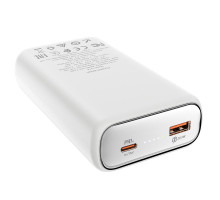 Повербанк Hoco Q1A Kraft (20000 mAh / Out: USB-A 22.5W, Type-C 20W / In: Type-C 20W ) с LED Дисплеем, Белый