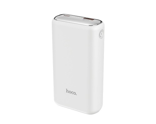 Повербанк Hoco Q1A Kraft (20000 mAh / Out: USB-A 22.5W, Type-C 20W / In: Type-C 20W) з LED Дисплеєм, Білий