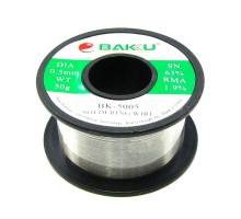 Припой Baku BK-5005 (0.5 мм, Sn 63% , Pb 35.1%, rma 1.9%)