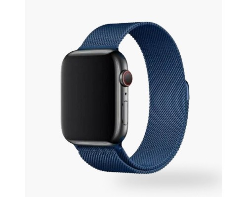 Ремешок Миланская петля для Apple Watch Band 42/ 44 mm тёмно-синий