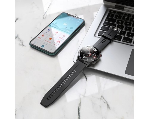Смарт годинник Hoco Y2 Pro з функцією дзвінка чорний