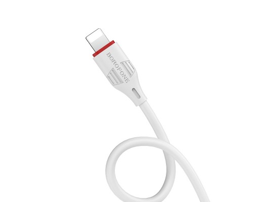 Кабель Borofone BX17 USB to Lightning 2.4A 1m  Белый
