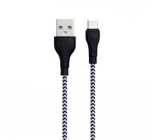 USB Borofone BX39 Beneficial Type-C 1m Чёрно-Белый