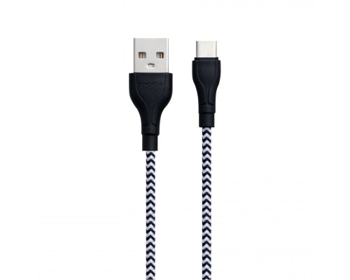 USB Borofone BX39 Beneficial Type-C Чорно-Білий