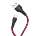 USB Borofone BX39 Beneficial Type-C Чорно-Червоний