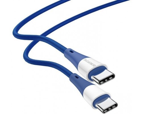 USB Borofone BX60 Superior 60W Type C to Type C Синій