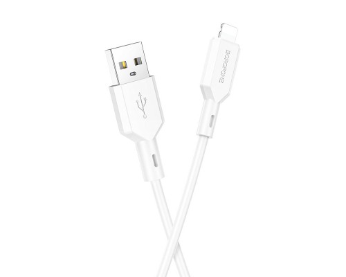 USB Borofone BX70 Lightning Білий
