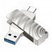 USB Flash Drive Borofone BUD3 USB3.0 Type C 64GB Сталевий