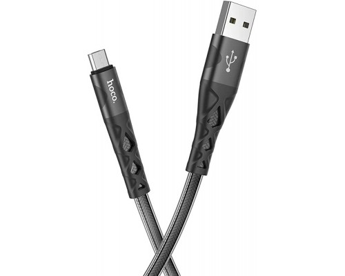 Кабель Hoco U105 USB to MicroUSB 1.2m чорний