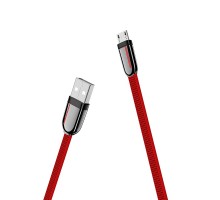 Кабель Hoco U74 USB to MicroUSB 1.2m красный