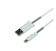 USB Hoco X24 Pisces Silicone Lightning Білий