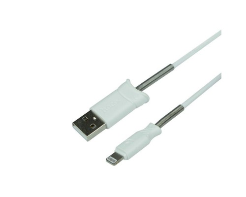 USB Hoco X24 Pisces Silicone Lightning Белый
