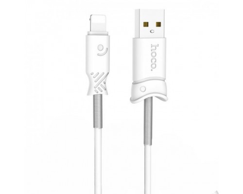 USB Hoco X24 Pisces Silicone Lightning Белый
