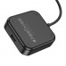 USB Hub Hoco HB31 Easy 4-in-1 converter(USB to USB2.0*4)(L=1.2M) Чорний