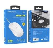 USB Миша Borofone BG4 Білий
