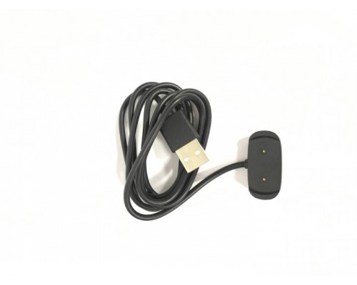 USB кабель для смарт часов Amazfit GTS 2 / GTR42 mm / GTR47 mm / T-Rex магнитный черный (расстояние между контактами 13мм)