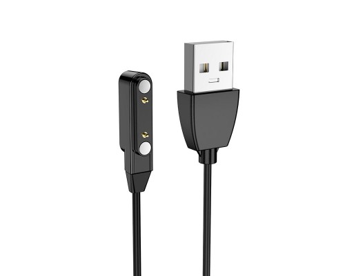 USB кабель для смарт годинника Hoco Y1/ Y2 чорний