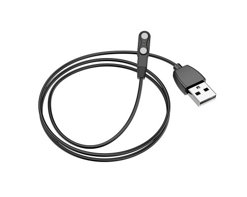 USB кабель для смарт годинника Hoco Y3/ Y4 чорний