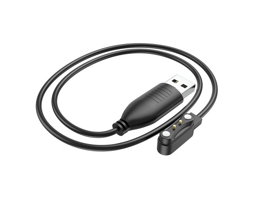 USB кабель для смарт годинника Hoco Y5/ Y5 Pro/ Y6/ Y7/ Y8 чорний
