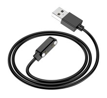 USB кабель для смарт годинника Hoco Y9 магнітний чорний