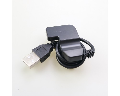 USB кабель для смарт годинника універсальний прищіпка (2 pin) 4 mm чорний