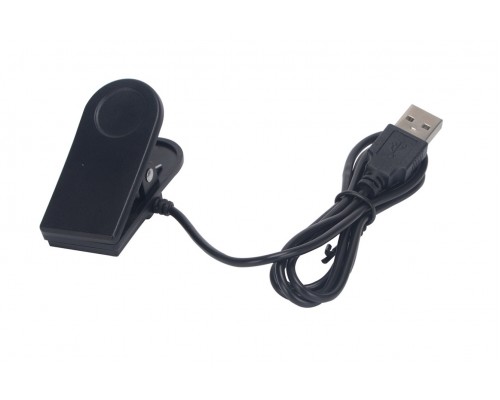 USB кабель для смарт годинника універсальний прищіпка (2 pin) 7 mm чорний