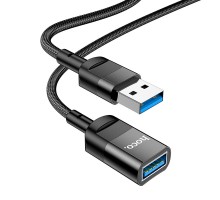 USB удлинитель Hoco U107 USB male to USB female USB3.0 1.2m (Черный)