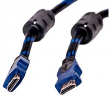 Видео кабель PowerPlant HDMI - HDMI, 15м, позолоченные коннекторы, 1.4V, Nylon, Double ferrites