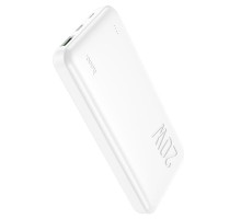 Повербанк Hoco J87 (10000 mAh/Out: USB 18W QC3.0, Type-C 20W PD/In: micro-USB, Type-C 18W) з LED індикатором, Білий
