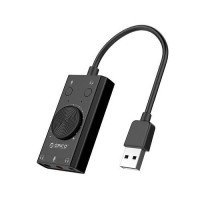 Зовнішня звукова картка USB ORICO SC2-BK