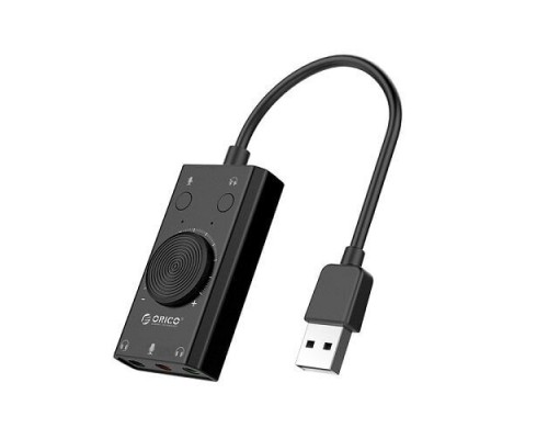 Внешняя звуковая карта USB ORICO SC2-BK