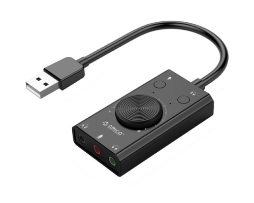 Внешняя звуковая карта USB ORICO SC2-BK
