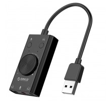Зовнішня звукова картка USB ORICO SKT2-BK