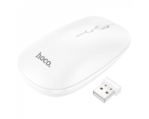 Wireless Мышь Hoco GM15 Art dual-mode business wireless mouse |BT5.0, 2.4G, 800/1200/1600dpi| Белый