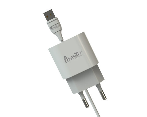 Зарядний пристрій Avantis A818 Pro 1USB Micro White