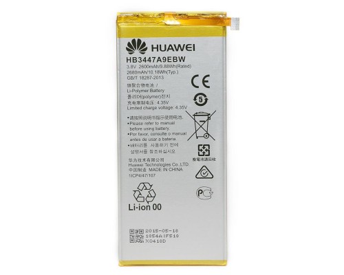 Аккумулятор PowerPlant Huawei Ascend P8 (HB3447A9EBW) 2600 mAh