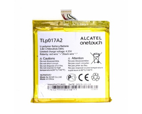 Акумуляторна батарея Alcatel OT-6012 (TLp017А2) [Original PRC] 12 міс. гарантії