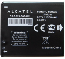 Аккумулятор для Alcatel OT916 (CAB32A0000C1, CAB32A0000C2) [Original PRC] 12 мес. гарантии
