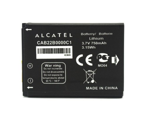 Аккумулятор для Alcatel One Touch 2012D/CAB22B0000C1 [Original PRC] 12 мес. гарантии
